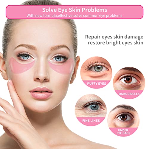 Pink Rose Eye Mask– 30 Pairs - Puffy Eyes and Dark Circles Treatments