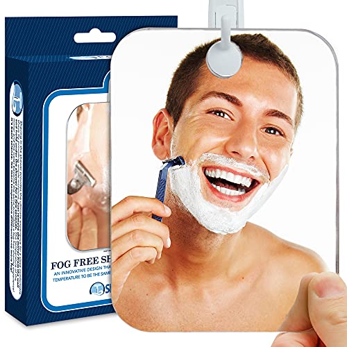 Anti-Fog Shower Mirror - Fogless Bathroom Shaving Mirror - for Men and Women