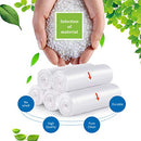 330 Counts Strong Trash Bags Garbage Bags by Teivio, Bathroom Trash Can Bin Liners