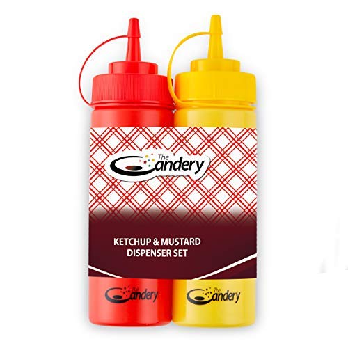 All-in-One Hot Dog Accessories Set- Ketchup & Mustard Squeeze Bottles