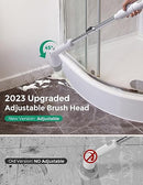 Electric Spin Scrubber Kh8, 2023 New Cordless Shower Scrubber, 4 Replacement Head