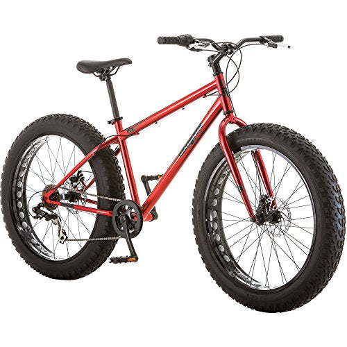 Mens All-Terrain Fat Tire Mountain Bike, 7 Speed Drivetrain, 26-inch Wheels