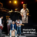 Pyle String Cajon - Wooden Percussion Box, with Internal Guitar Strings, Full Size