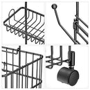 Toilet Paper Holder Stand with Shelf, Free Standing Toilet Paper Holder with Dispenser