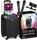 Karaoke Machine for Kids & Adults Wireless Microphone Speaker with Disco Ball