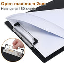 A5 Clipboards 10 Pack Set, Clipboard PVC with Low Profile Clip 7''x 10.2'' Letter Size