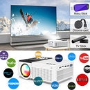 5G WiFi Projector with Bluetooth 5.1, 9000Lumens HD Movie Projector, 1080P