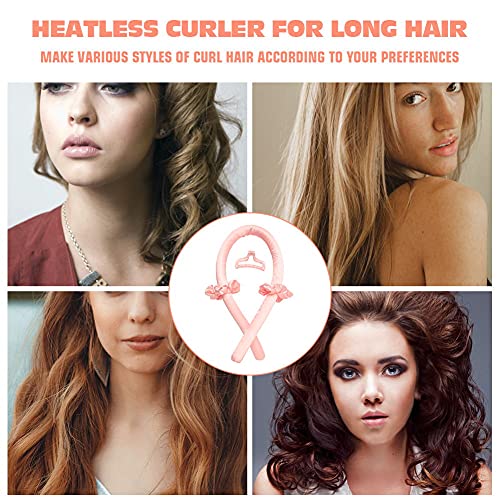 Heatless Curling Rod Headband No Heat Silk Ribbon Curling Rod Hair Roller Curls