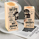 Candle Holder Wife Gifts from Husband - to My Wife You are My Queen Forever - Gift for Birthday, Anniversary