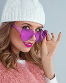 8 Pairs Rimless Sunglasses Heart Shaped Frameless Glasses Trendy Transparent