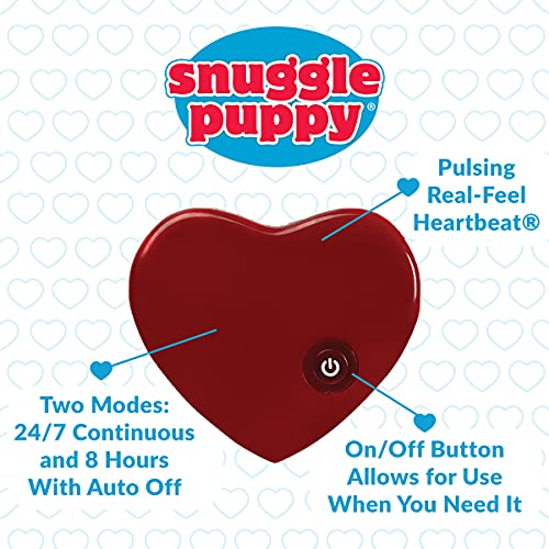 Snuggle Puppy Heartbeat Stuffed Toy - Pet Anxiety Relief and Calming Aid - Biscuit