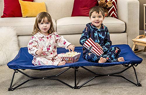 Regalo My Cot Portable Toddler Bed, Includes Fitted Sheet, Royal Blue