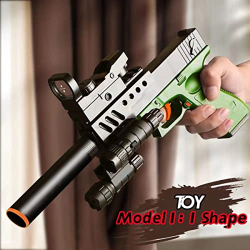 Toy Gun,Soft Foam Bullets, Soft Bullet Toy Gun,Cool Toy Pistol.with 60 Pcs EVA Darts