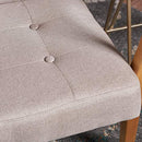 Conrad Medium Beige Fabric Mid Century Modern Club Chair