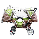 Aligle Weather Shield Double Popular for Swivel Wheel Stroller Universal Size Baby Rain Cover