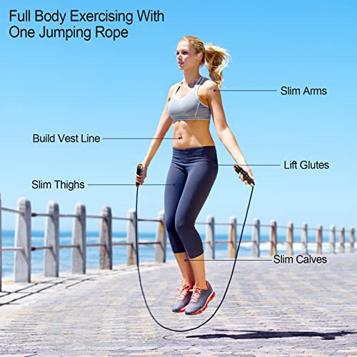 Jump Rope Adjustable Skipping Rope jumprope for Women workout, Adult and Children