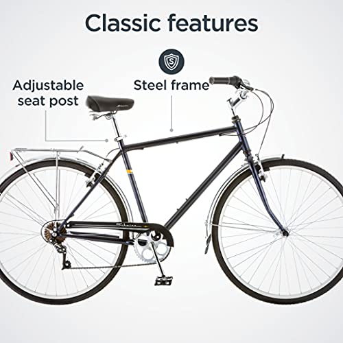 Adult Bike Hybrid Retro-Styled Cruiser, 18-Inch/Medium Steel Step-Over Frame