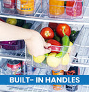 Set of 8 Pantry Organizers-Includes Organizers - Clear Plastic Pantry Storage Racks