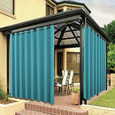 Waterproof Indoor/Outdoor Curtains for Patio Thick Privacy Grommet Curtains