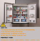 Fridge Drawer Organizer, Unique Design Pull Out Bins, Fridge Shelf Holder Storage Box