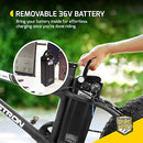 Swagcycle EB-6 Bandit Trail Electric Bike with Removable Battery and Dual Disc Brakes