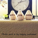 Gift for Mom, White Love You Mom Pears,Mom birthday gift