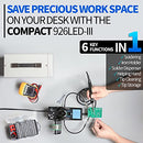926 III 60W Digital Display Soldering Iron Station Kit w 2 Helping Hands, 6 Extra Iron