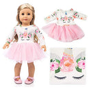 7 Sets 18 inch Doll Clothes Gifts and Accessories, Fit American 18 inch Girls Doll