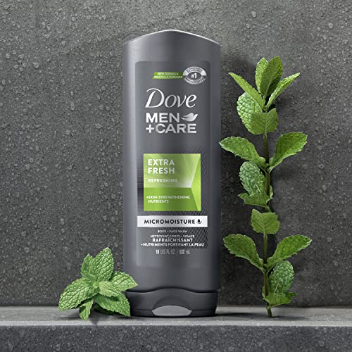 Body Wash for Men's Skin Care Extra Fresh Effectively Washes Away Bacteria