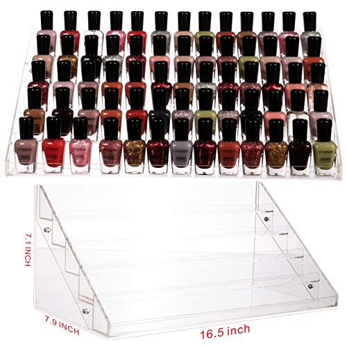 5 Tier Nail Polish Shelf ,Essential oils and Paint Bottle Stand Holder,Nail Polish Display