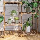 Wood Plant Stand Rack for Indoor or Outdoor Plants. Shelf Holder for Multiple Pots