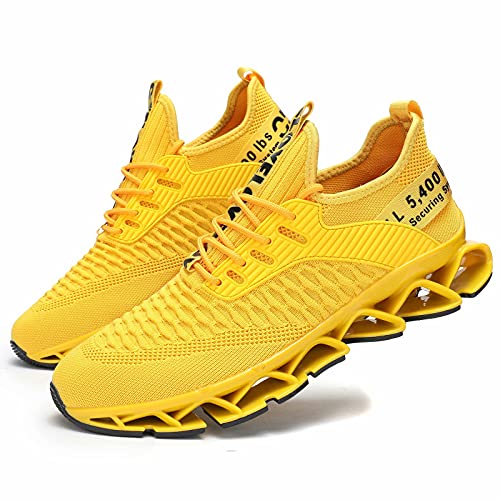 Vooncosir Mens Running Shoes Comfortable Fashion Non Slip Blade Sneakers Work