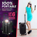 Karaoke Machine for Kids & Adults Wireless Microphone Speaker with Disco Ball