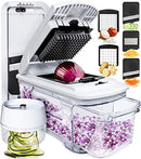 Vegetable Chopper, Mandoline Slicer & Cheese Grater | Multi Blade French Fry Cutter