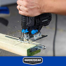 4.8-Amp 3/4 Inch Jig Saw with 2pcs Wood Cutting Blades, Variable Speed and Orbital