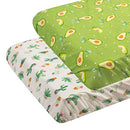 Pack n Play Baby Play Playard Sheets, 2pcs 100% Organic Cotton,Large 27x39x4"