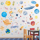 6 Sheets Space Wall Decal Planet Wall Sticker Solar System Wall Decals