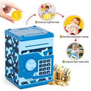 ATM Piggy Bank for Boys Girls, Mini ATM Coin Bank Money Saving Box with Password