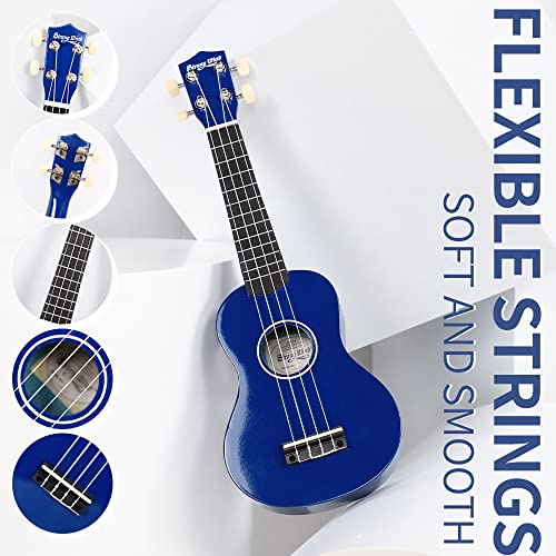 Soprano Ukulele - Stringed Musical Instrument Ukulele for Beginners Adults, 21 Inch Basswood Ukelele