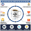 Funny Dinosaur Birthday Mom Gift - 11 oz Coffee Mug Tea Cup White