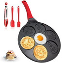 Pancake Pan for Kids - Pancake Maker for Kids Pancakes Robot Pancake Pan Grill Pan