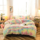 MorroMorn 5 PCS Shaggy Duvet Cover Bedding Set Soft Cozy