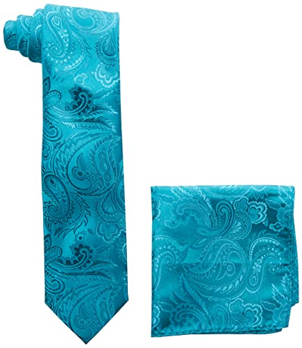 mens Classic Style Reg necktie, Teal, Regular US