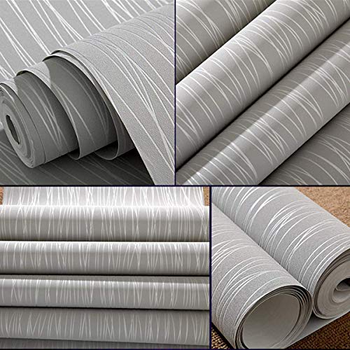 Peel and Stick Wallpaper, Length 20.8" Width 393" Per Roll, Non-Woven 3D Modern Print Embossed