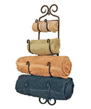 Colonial Tin Works Small Adirondack Towel Rack ~Black Wrought Iron