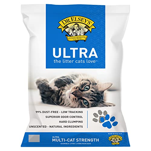 Cat Litter Ultra Uncented | 99.9% Dust-Free, Low Tracking, Hard Clumping, Superior Odor Control