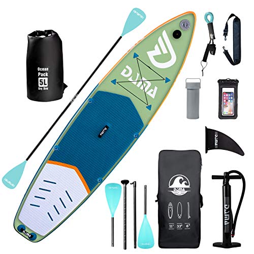 DAMA Inflatable Stand Up Paddle Board 11'x33 x6, Inflatable Yoga Board