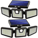 Solar Lights Outdoor, AmeriTop 128 LED 800LM Wireless LED Solar Motion Sensor