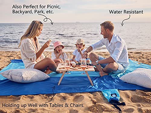 Beach Blanket Sandproof, Beach Mat, Big & Compact Sand Free Mat Quick Drying,