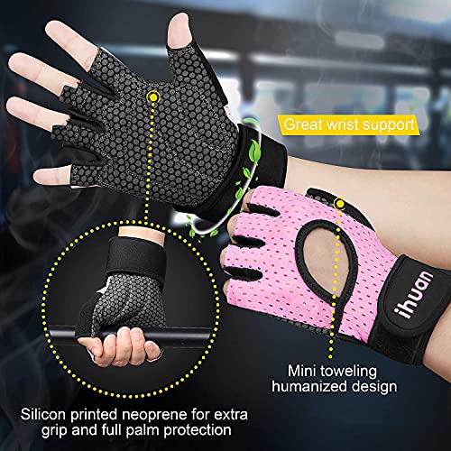 Breathable Weight Lifting Gloves: Workout Gloves for Men and Women Gym Gloves with Wrist Support